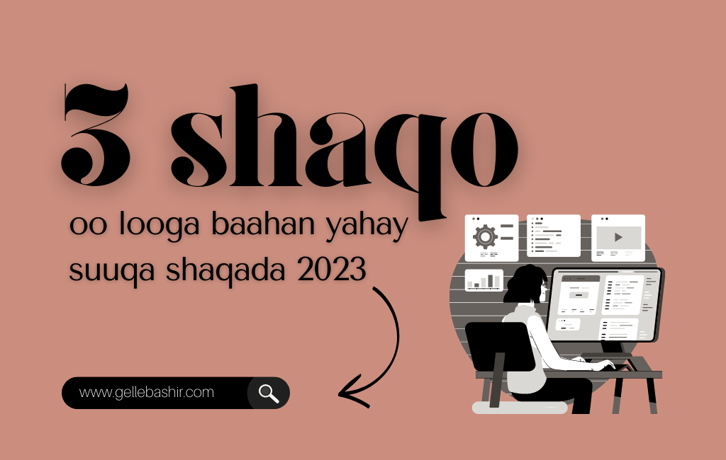 3 shaqo oo looga baahan yahay suuqa shaqada 2023