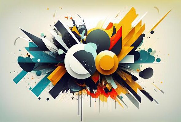 abstract-shape-background-geometric-colorful-backdrop-abstract-layout-design-generative-ai-photo